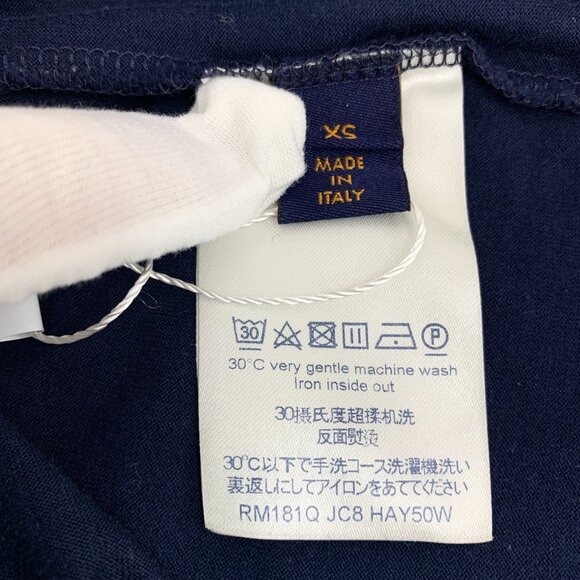 CM0232 Louis Vuitton Navy Blue Crewneck T-Shirt - Picture 6 of 7